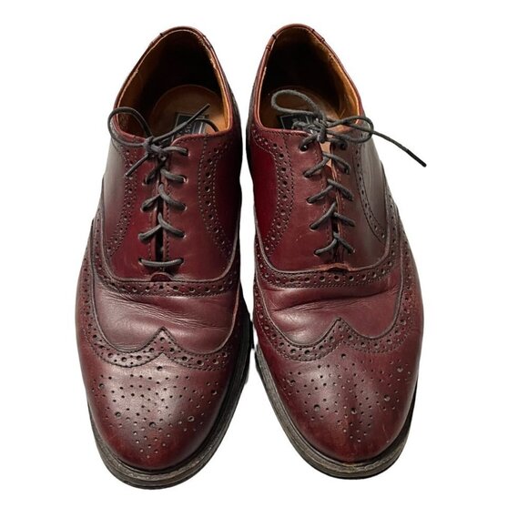 Bostonian Men\'s Stress Relief Design Burgundy Wingtip Balmoral Oxford Shoes 8.5 main image 4